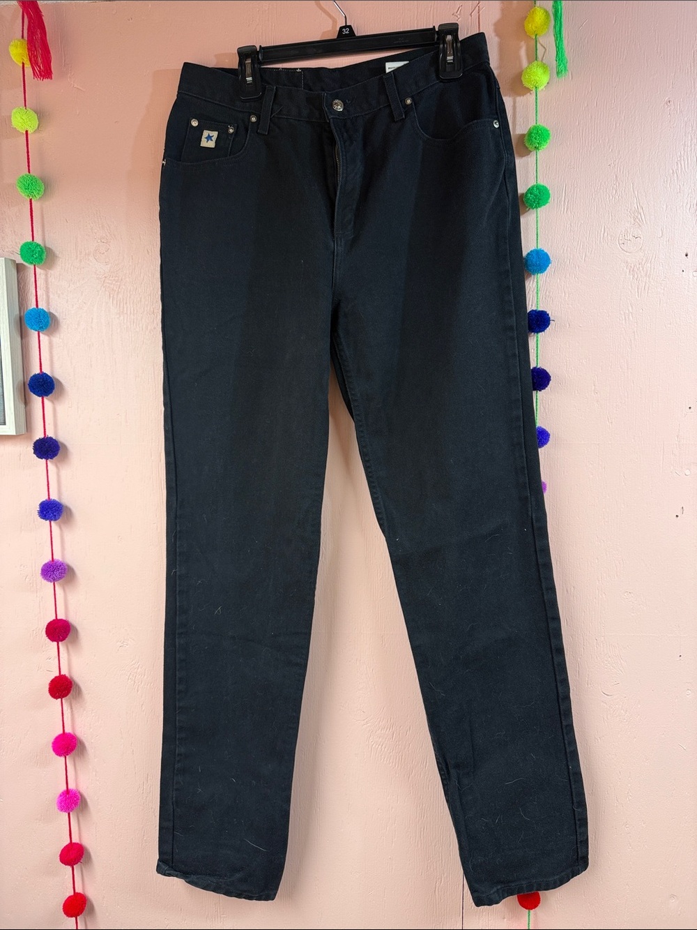 Rockies Black Straight-Leg Women's Jeans